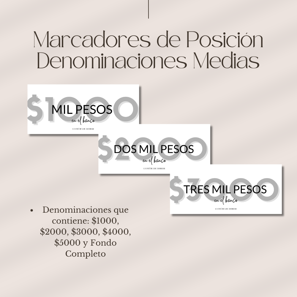 Marcadores de POSICIÓN PDF