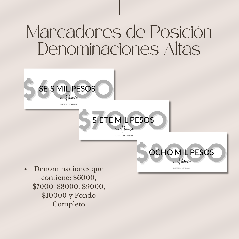 Marcadores de POSICIÓN PDF